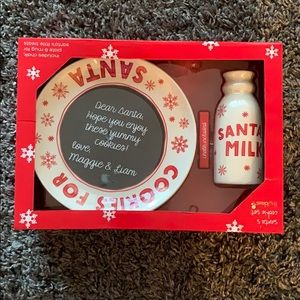 Santa’s milk & cookie set